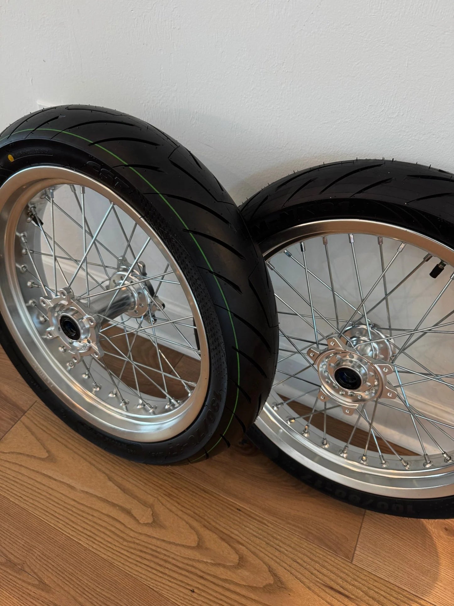 Chrome Surron Ultra Bee Supermoto Wheel Set